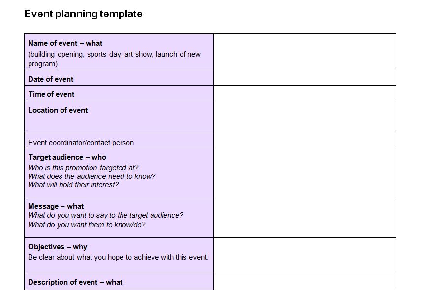 Event Planning Checklist Template Now Featured on site Devoted to
